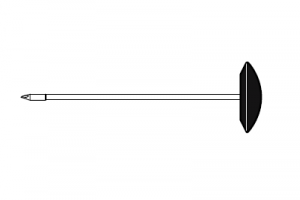 Троакар стилет, треугольный наконечник,110 мм рабочая длина