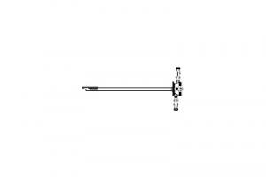 Наружный тубус, 2 вертикальных запорных крана, фиксированные