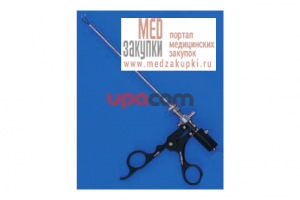 Биполярные щипцы TAKE-APART, с тонкими браншами, ширина 1 мм, дистально загнуты на 45°, закрывающиеся вертикально, наружный диаметр 3.4 мм, рабочая длина 20 см, по CAPPABIANCA-de DIVITIIS