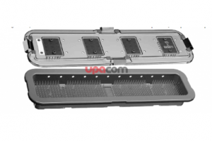 Контейнер инструментов RIWO-System-Tray, 500 x 120 x 60 мм для 8702.402 и 8707.402, для компактных игло-волоконных уретерореноскопов с прямым окуляром