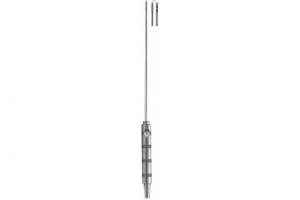 Всасывающий инструмент для липосакции (прямой) 25 cm - 2x Ø 4mm