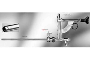 PANOVIEW PLUS операционная оптика с установленным параллельно окуляром, 12°, проход 3,5 мм, рабочая длина 224 мм, овальный канал для инструментов, автоматичесикй клапан (8964.711), Универсальный чрескожный нефроскоп модели «Dresden»