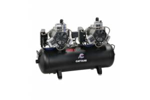 Cattani 150-476 - безмасляный компрессор для 7-ми стоматологических установок, c осушителем, с пластиковым кожухом, с ресивером 150 л, 476 л/мин